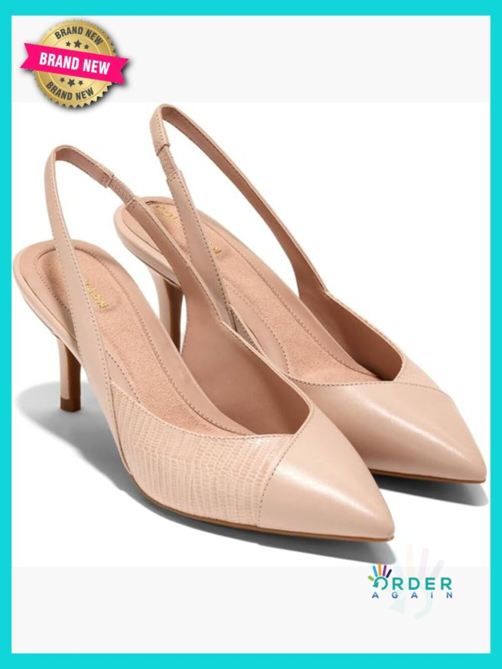 Slingback Pump with Gore Ease Entry V-Topline Stitch Details Heels